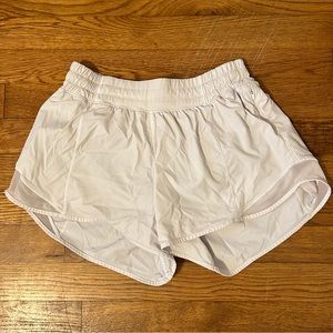 White Lululemon Hotty Hot Shorts